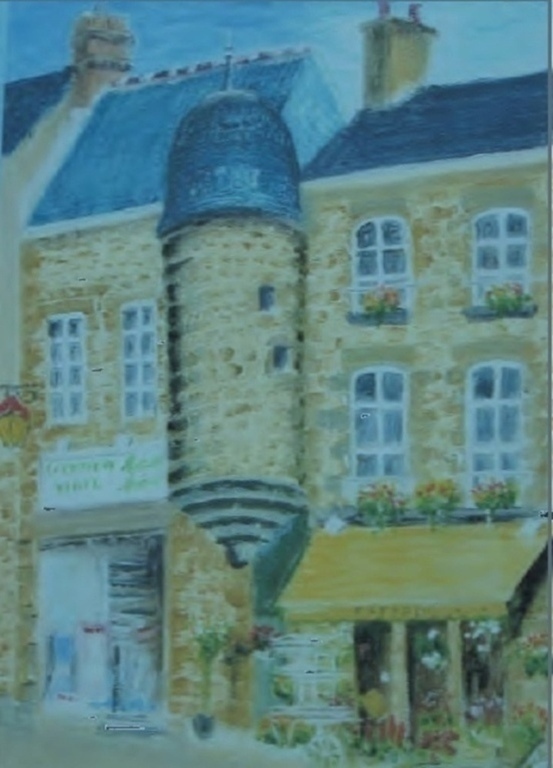 Pepper-pot tower on the front of the house