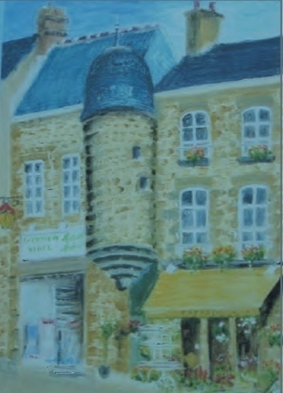 Pepper-pot tower on the front of the house