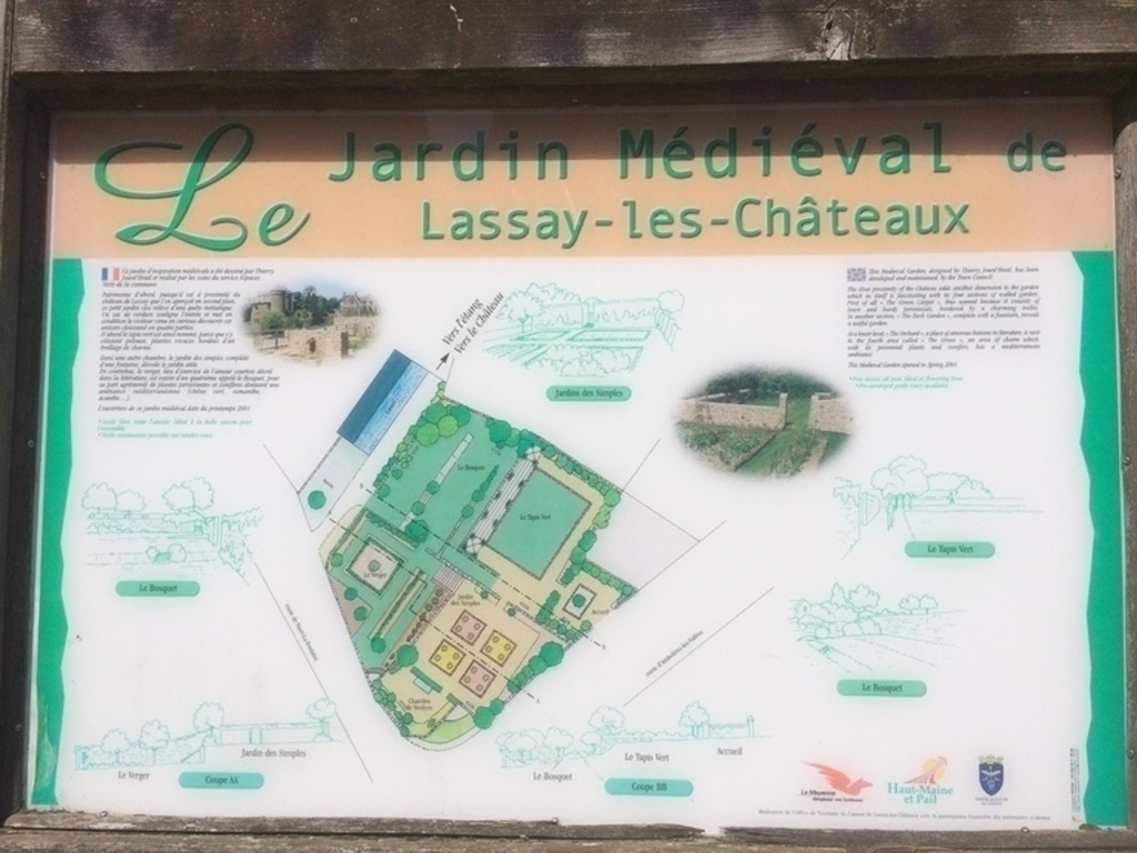 Lassay medieval garden