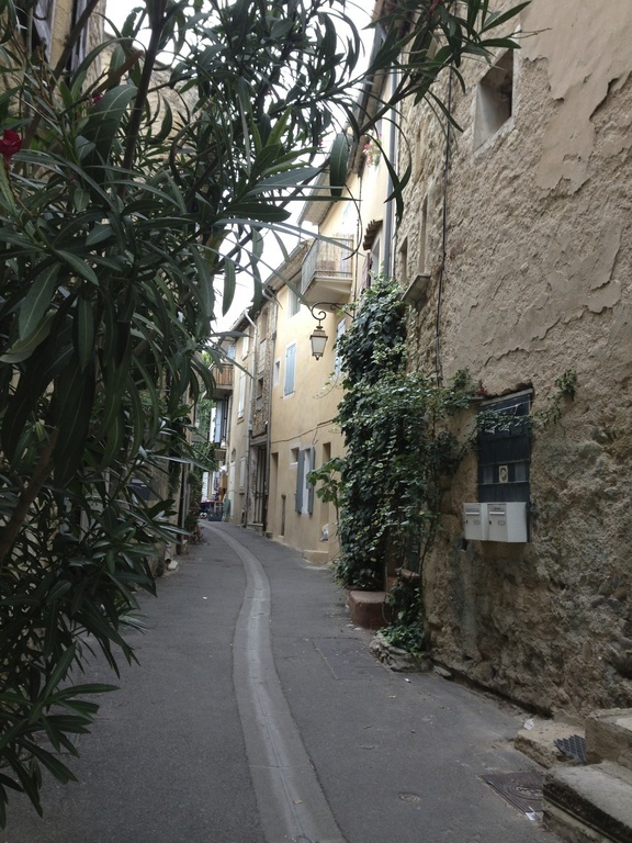 La maison se trouve dans une ruelle piétonne .