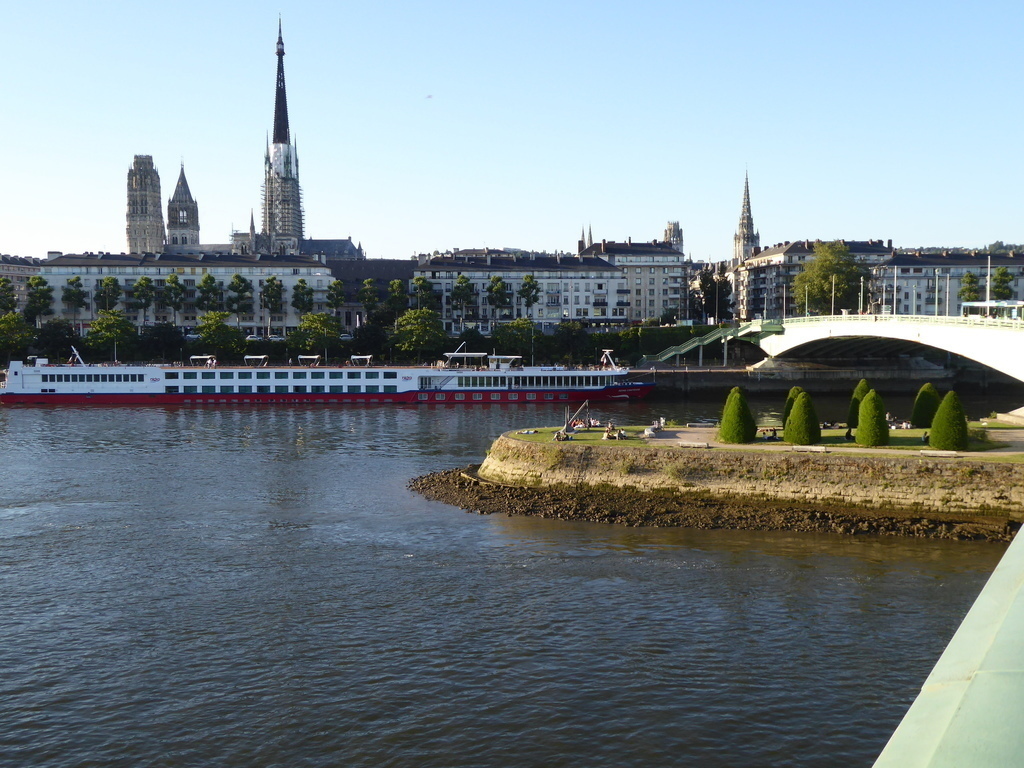 A view of Rouen from one of the bridges