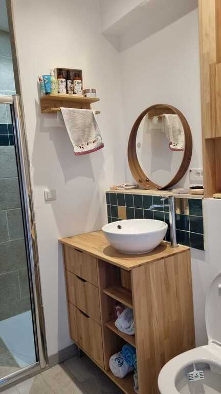 Salle de bains à l'étage