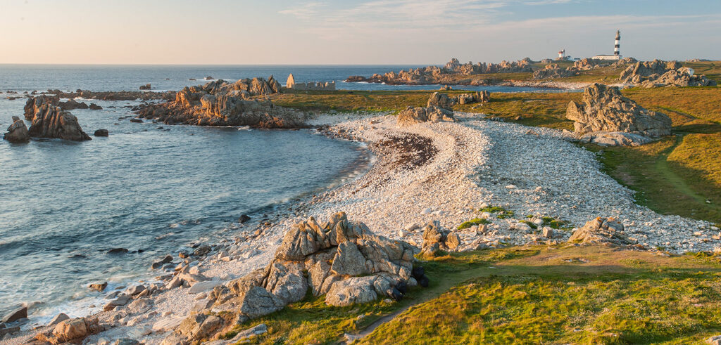 With boat tours, visit nearby islands, such as Île d'Ouessant with its black sheep