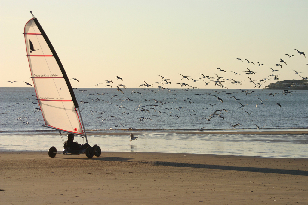 Asnelles, perfect place to practice sand yacht - 30 minutes by car