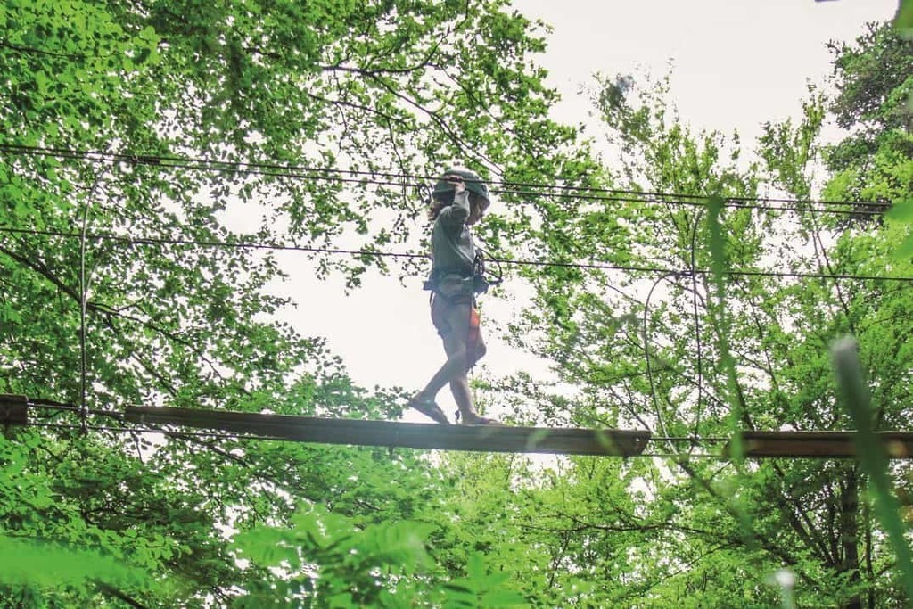 "adventure park" a few hundred meters from the house.