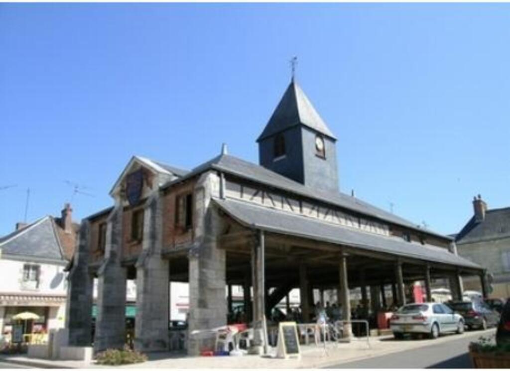 Market in Bracieux under the oldest hall- 10Kms