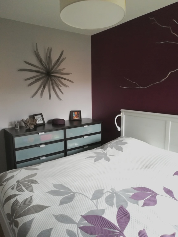 Partial view of the main bedroom