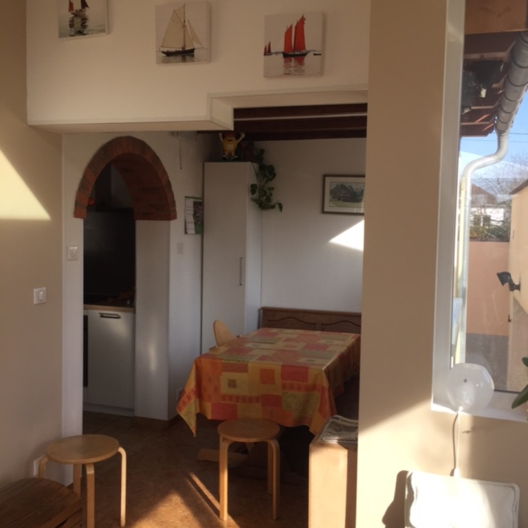 Corner between the kitchen and the living room