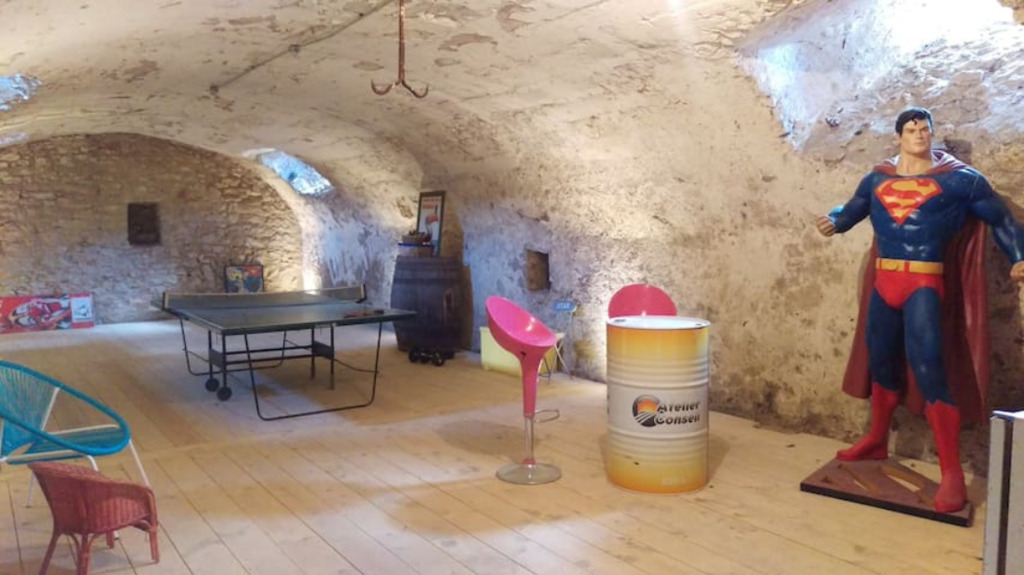 cellar playground, 20° at summer time.