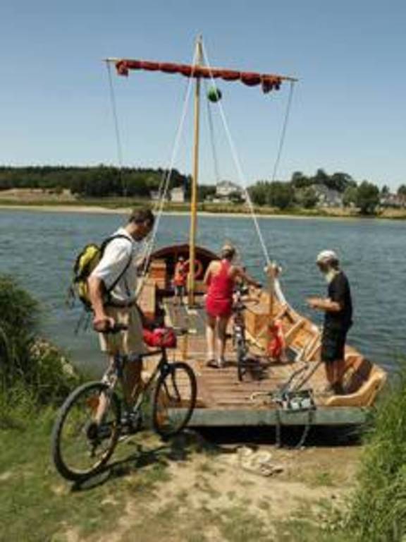 summer boat crossing next to our village.