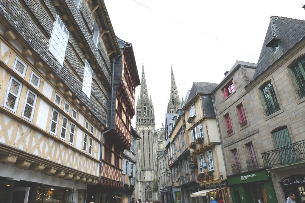 Le  centre historique de Quimper