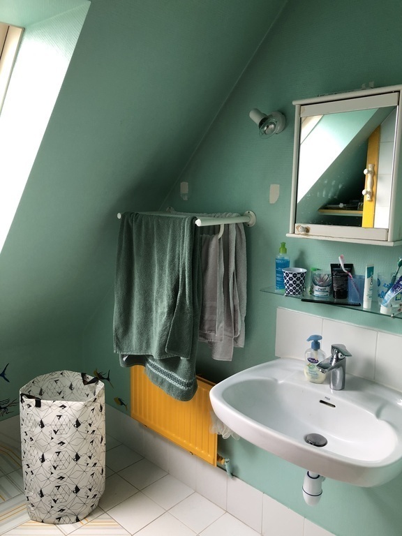 la salle d'eau de l'étage avec douche