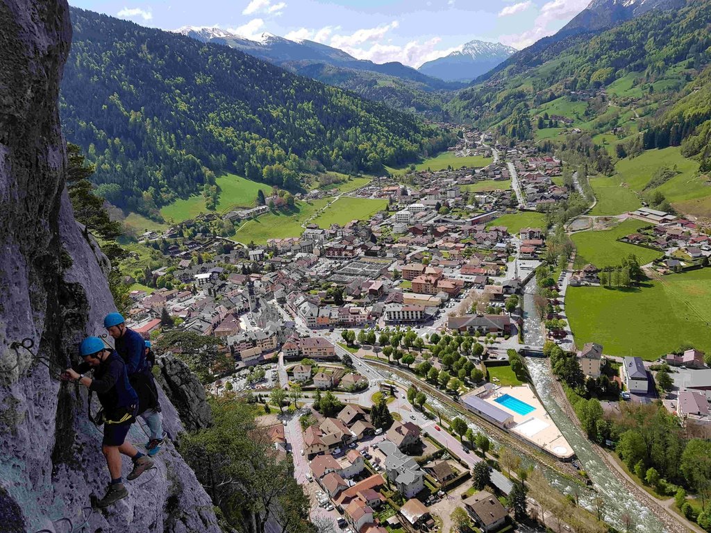 Thônes - view from the via ferrata de la roche à l'Agathe