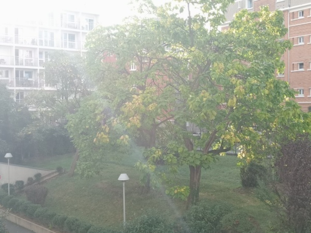 the view from the apartment and balcony