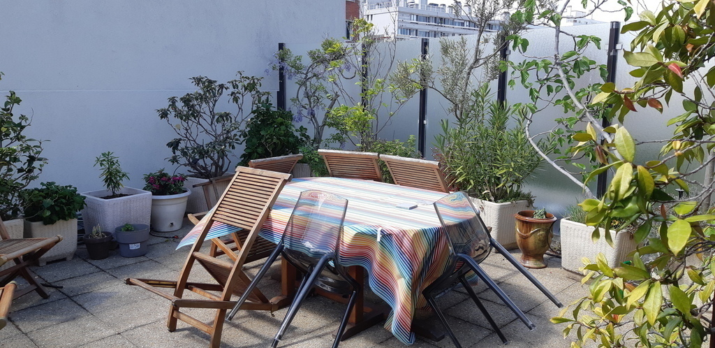 Terrasse ensoleillée 