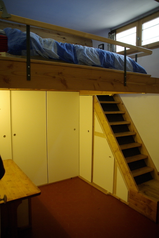 Our room, with a mezzanine