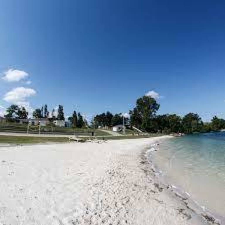 parc de Miribel Jonage, plage de l'atol