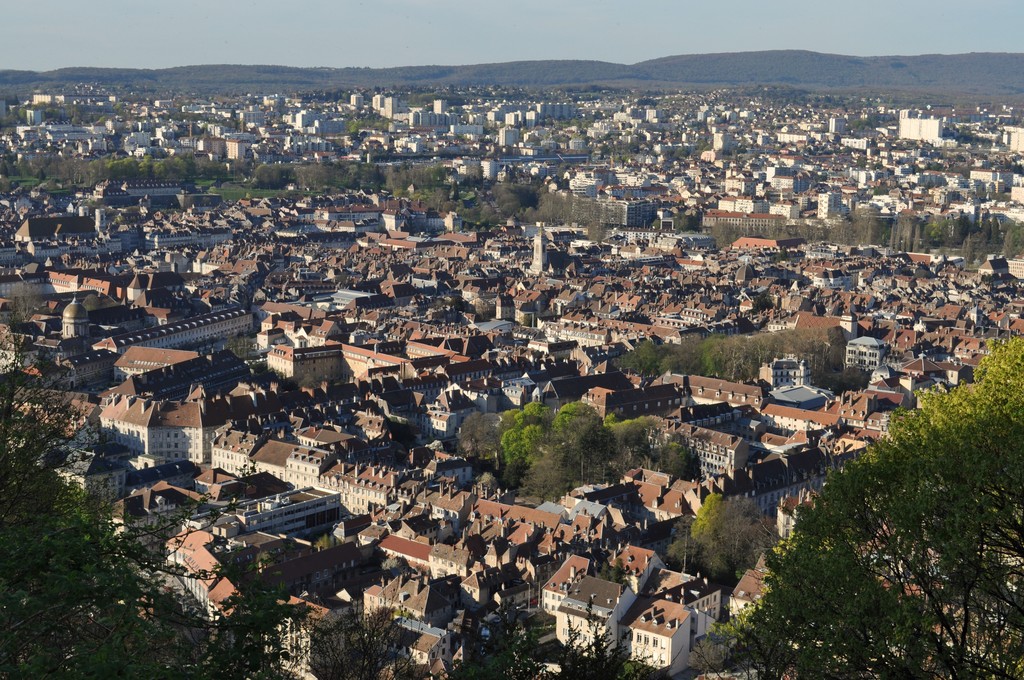 Besançon, beginning of Spring, view from Chaudanne