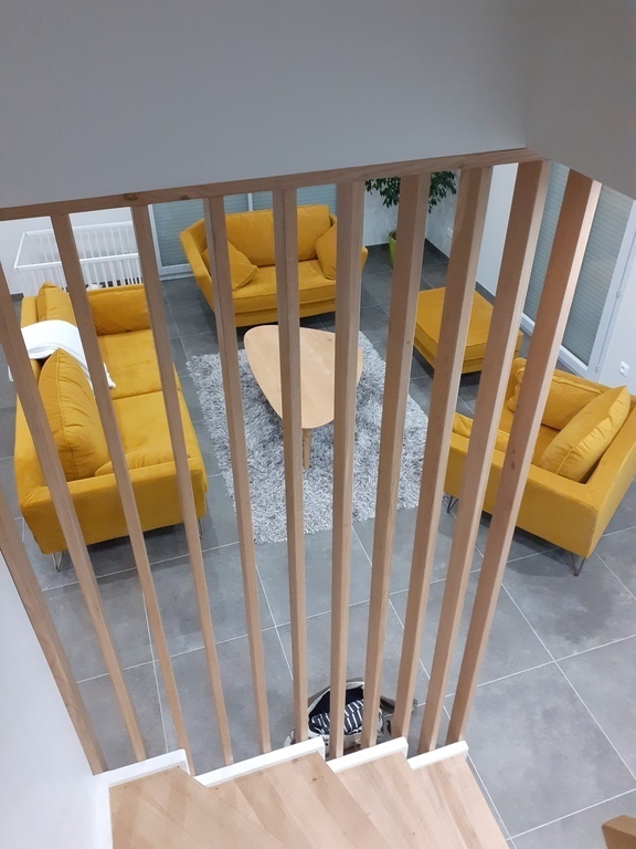 The living room on the ground floor