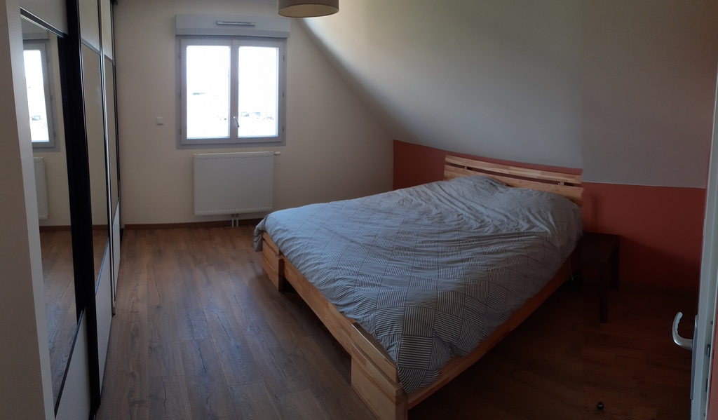Main bedroom with its private shower room