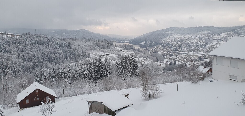 View from the living room in winter