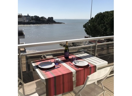 La plage vue du balcon