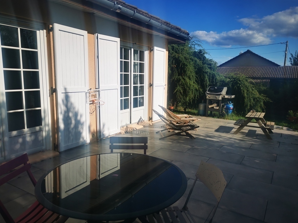 Large terrace with gas barbecue