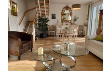 salon séjour de 30m² avec télévision, Netflix et wifi.