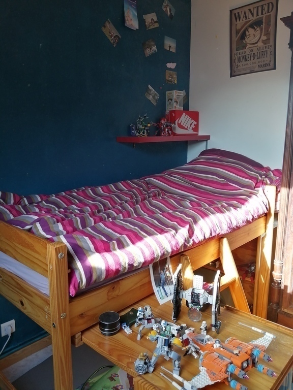 our son's bedroom with single bed