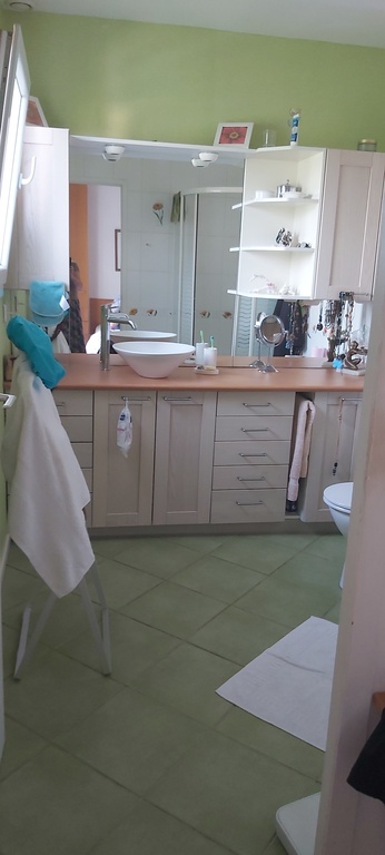 En suite shower room and toilet for downstairs bedroom