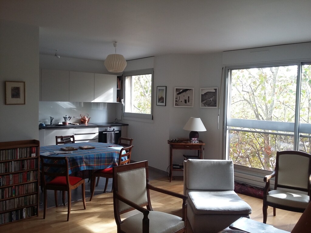 le salon avec cuisine