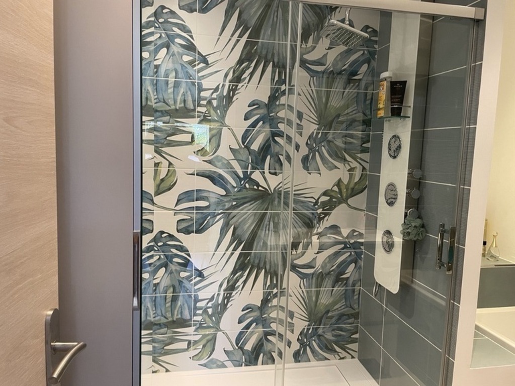 Salle baignoire et douche 