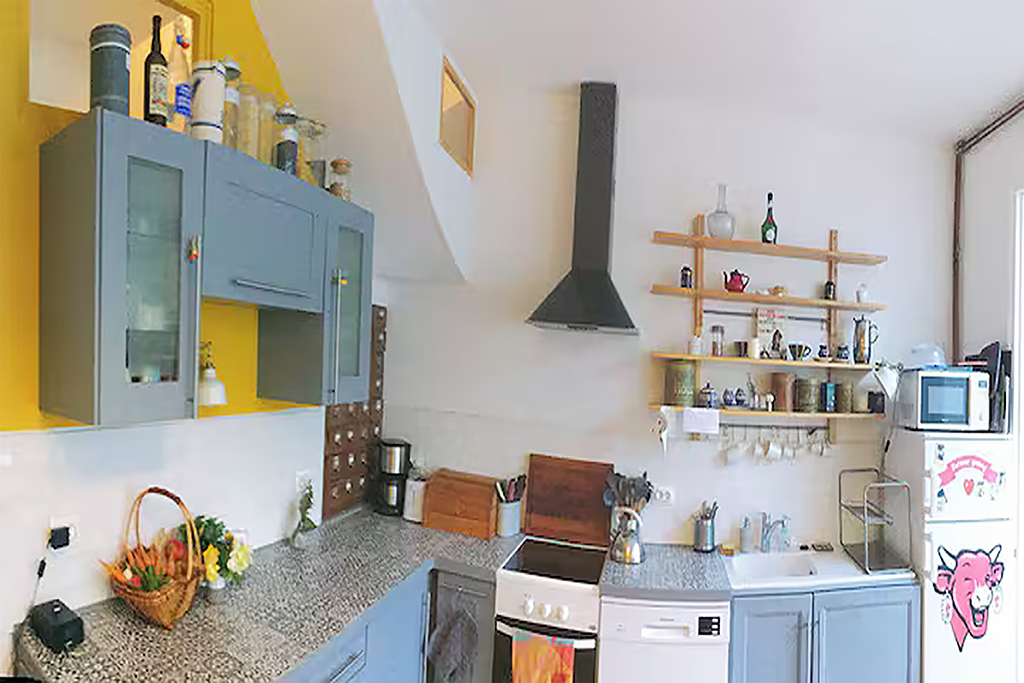 cuisine ouverte sur le salon