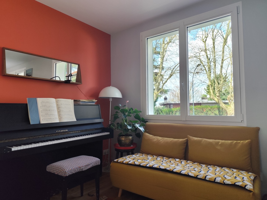 Coin musique dans le salon