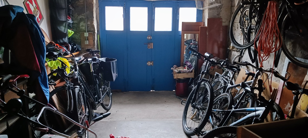 Partie garage velos
