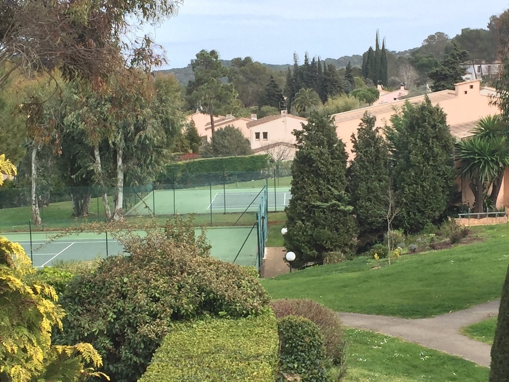 Tennis courts - view from terrace