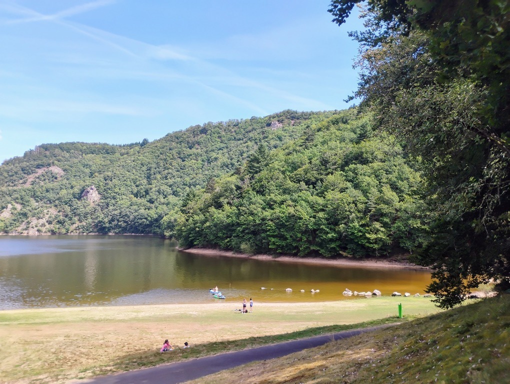 The lake next to our house