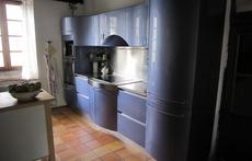Sunny kitchen with dishwasher and great worktable.