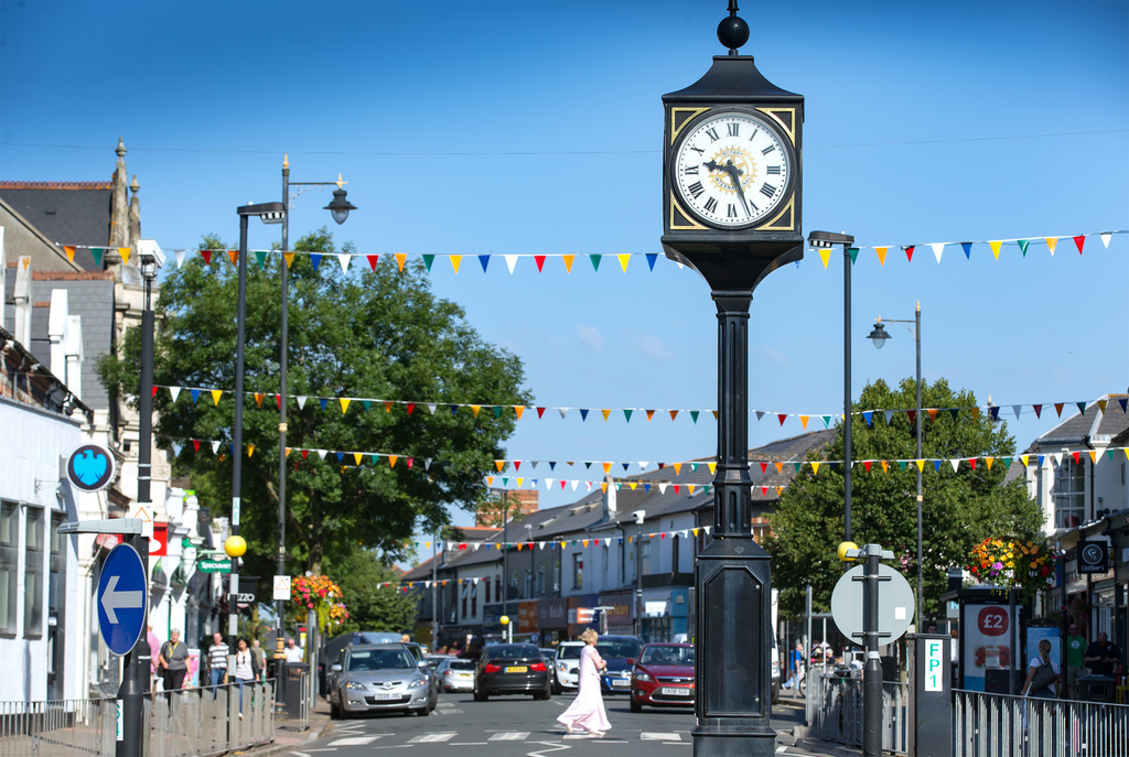 Penarth town centre, 20 mins walk from house (or 2 mins in car)