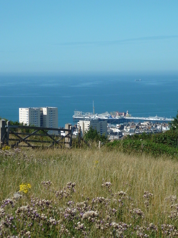 ten minutes walk up the hill from our house 