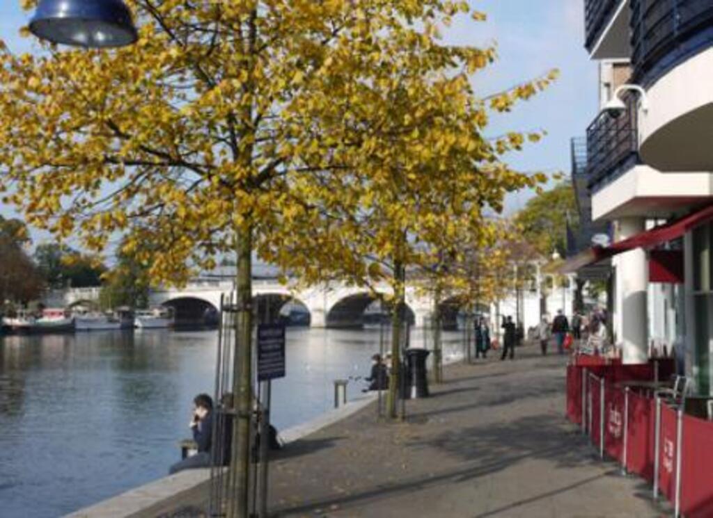 Kingston Riverside. Take a stroll to find a lovely restaurant.