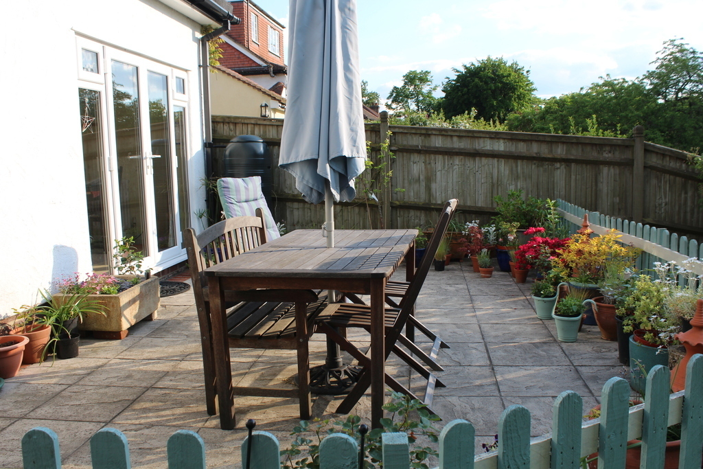 We enjoy using the patio on sunny days