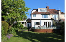 The back of the house