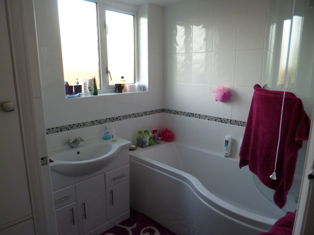 There is a good family bathroom including shower as well as a separate shower room downstairs