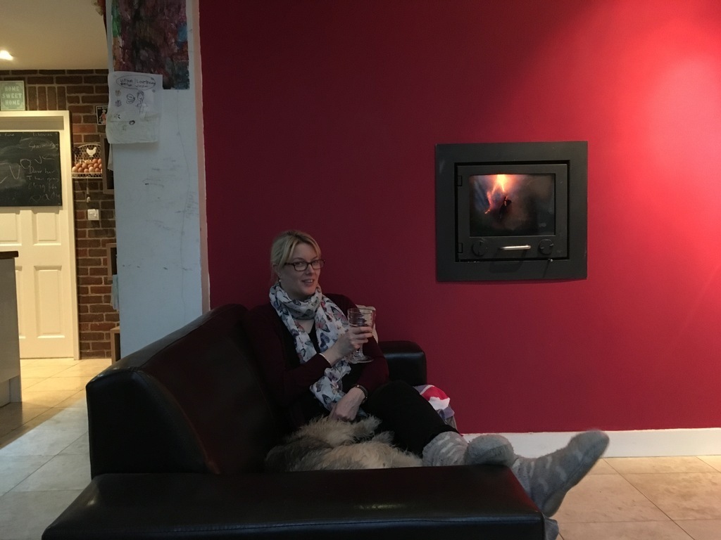 Easy to use wood burner in main living area