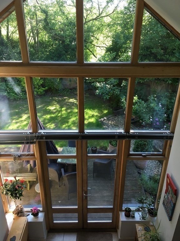 View to field behind house