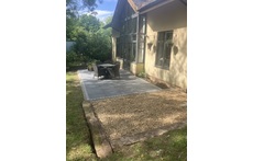 Enjoy the trees from our new patio