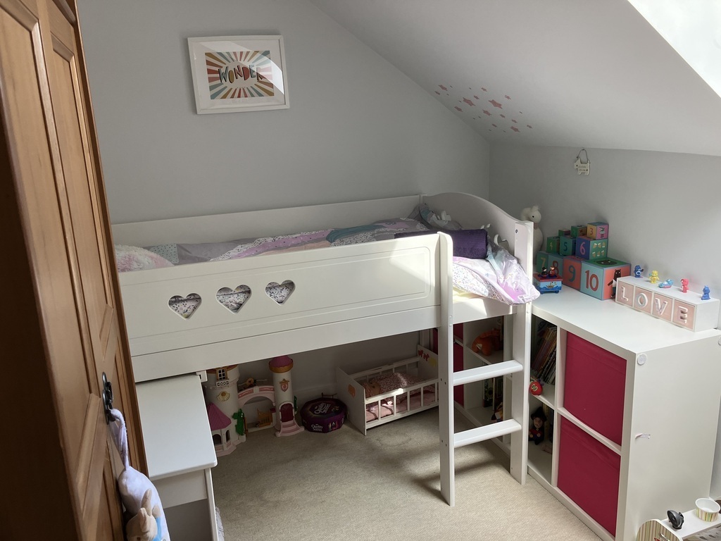 Smallest bedroom with lots of toys!