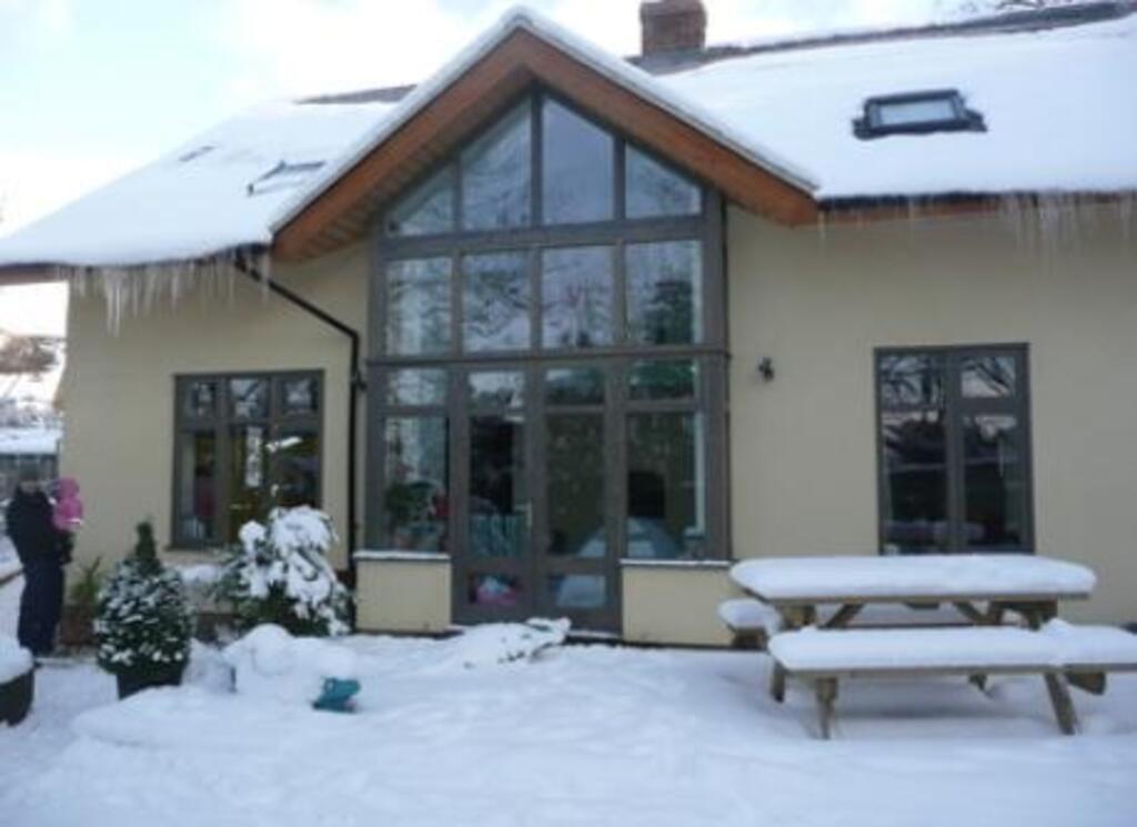 Back of house in winter 