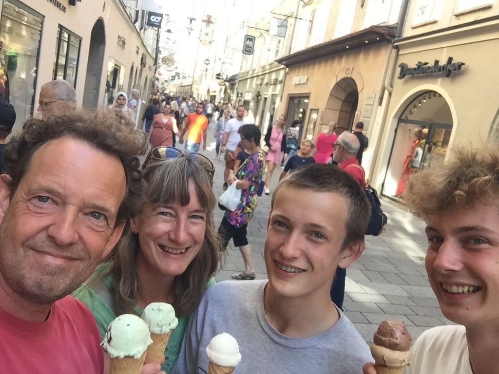 Holiday ice creams, Salzburg, August 2022